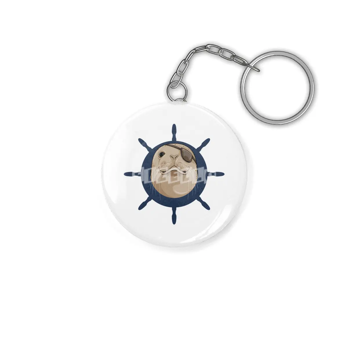 Seal with Ship rudder Anahtarlık