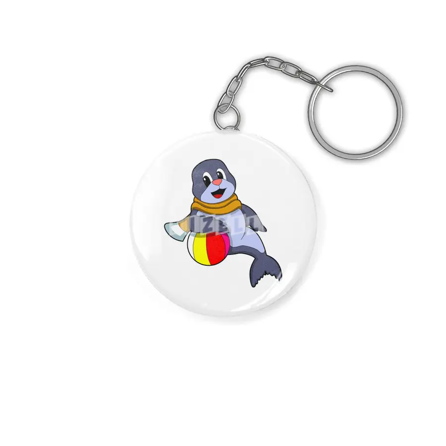 Seal with Water polo Anahtarlık