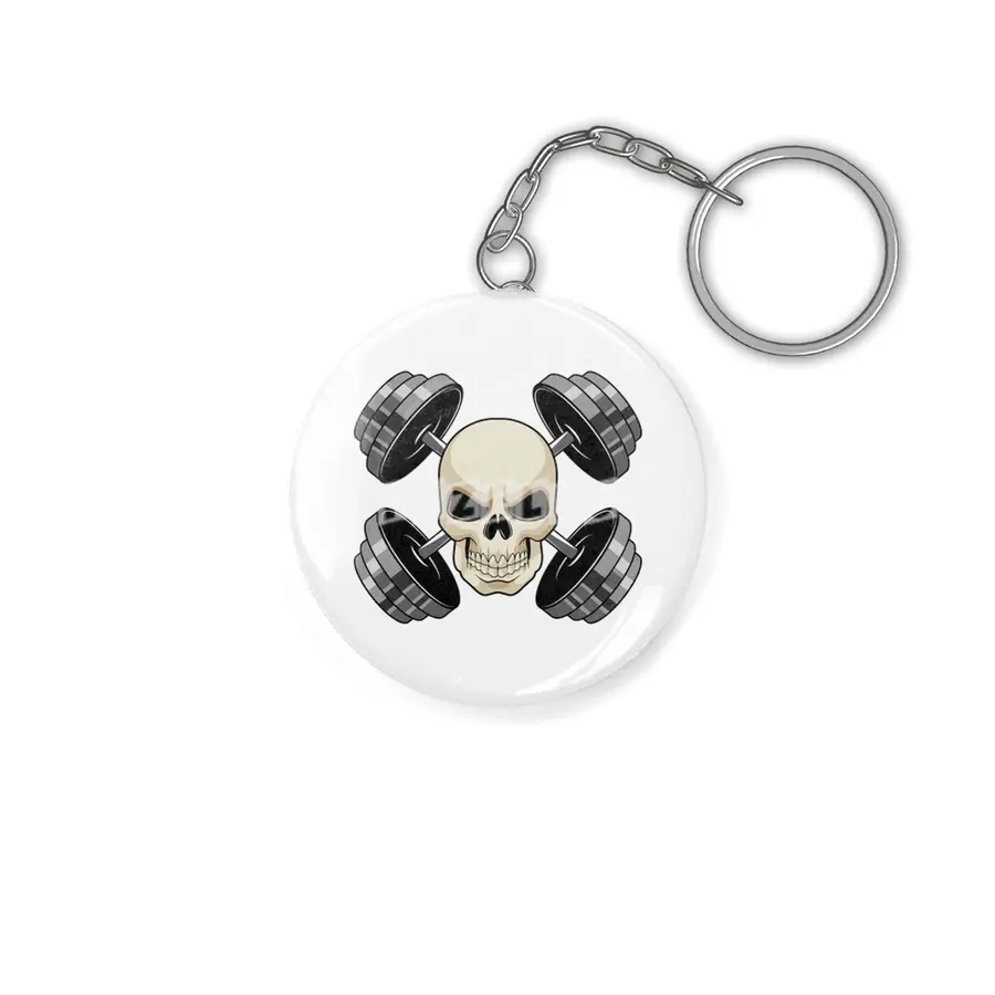Skull Strength training Dumbbells Anahtarlık