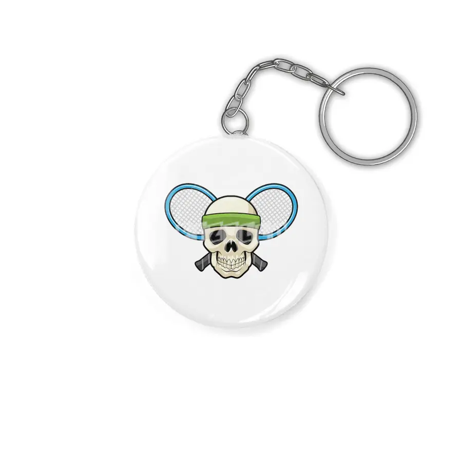 Skull Tennis Tennis racket Anahtarlık