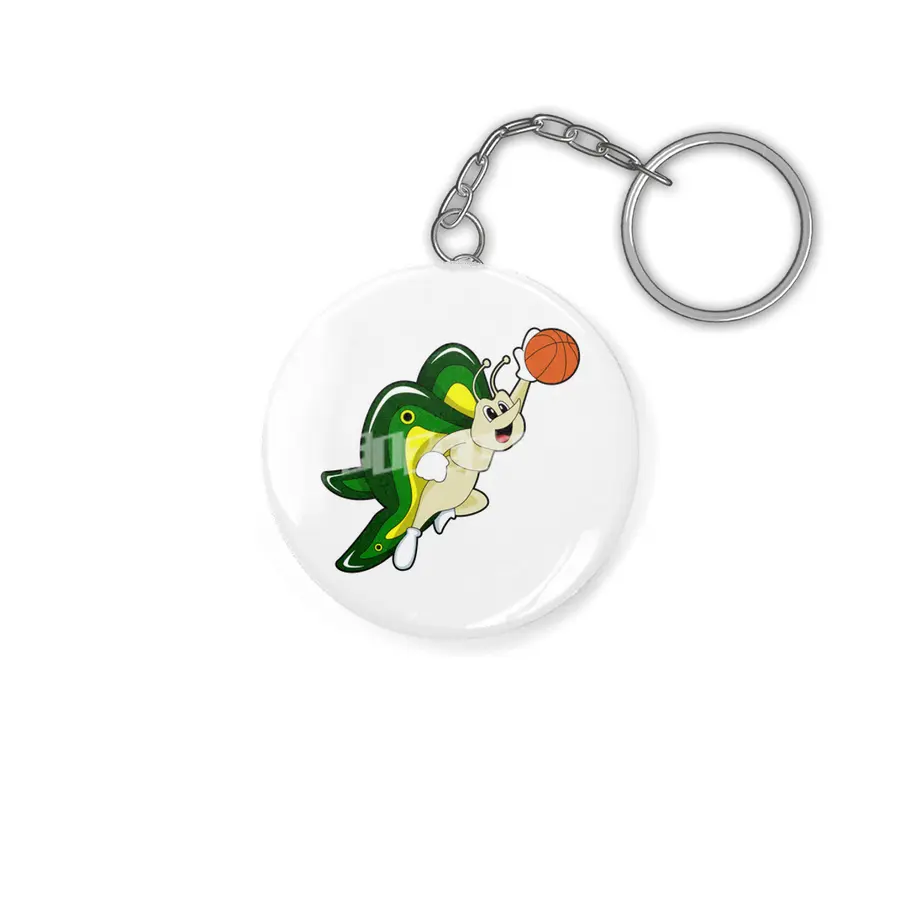Butterfly at Basketball Sports Anahtarlık