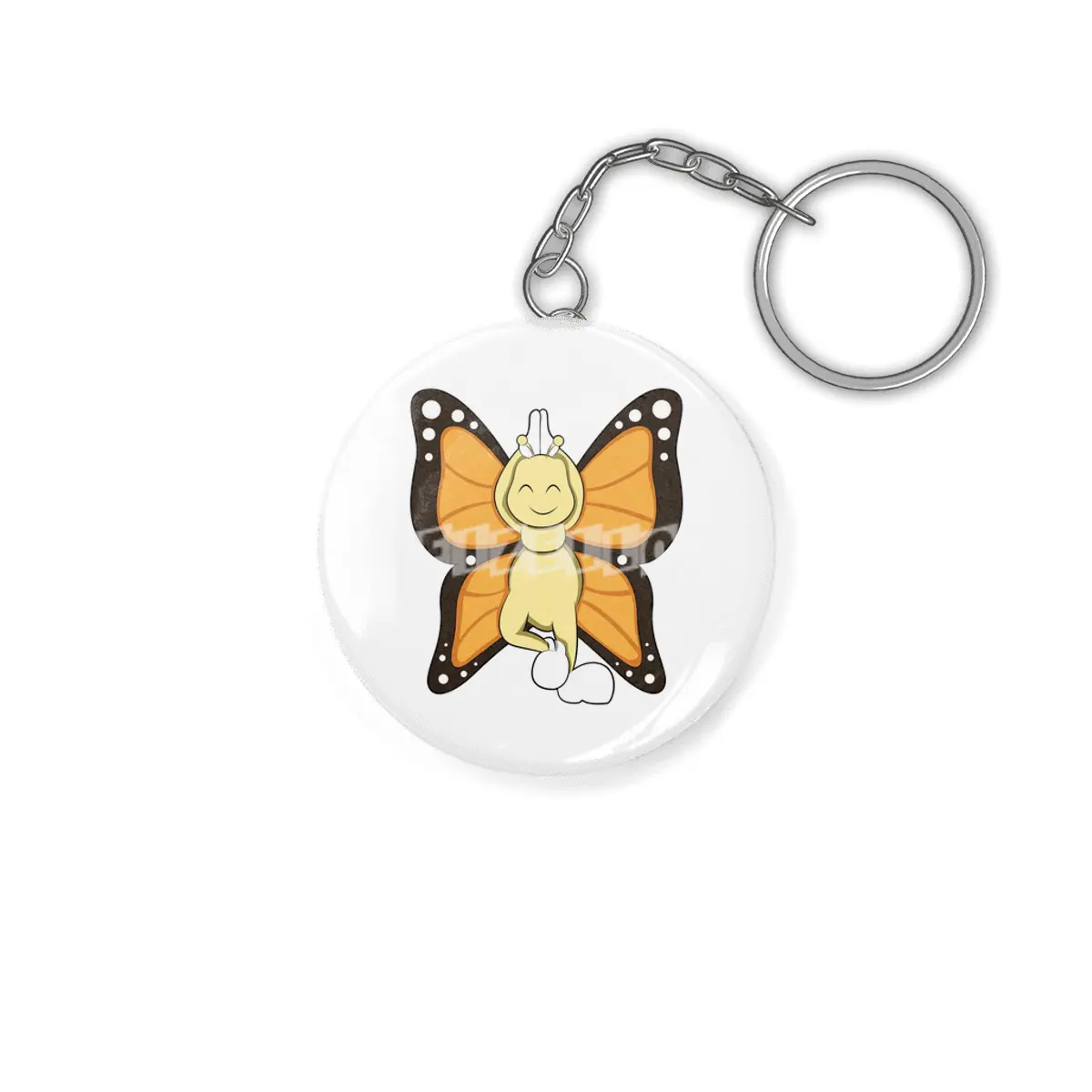 Butterfly at Yoga Stretching exercises Anahtarlık