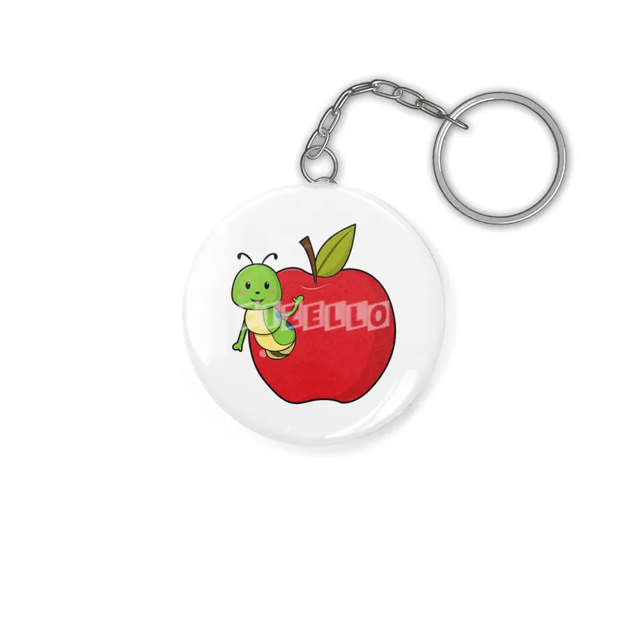 Caterpillar from Apple Anahtarlık