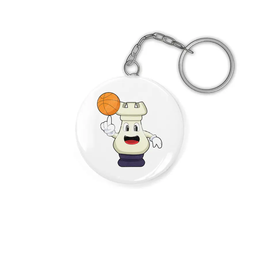 Chess piece Rook at Basketball Sports Anahtarlık