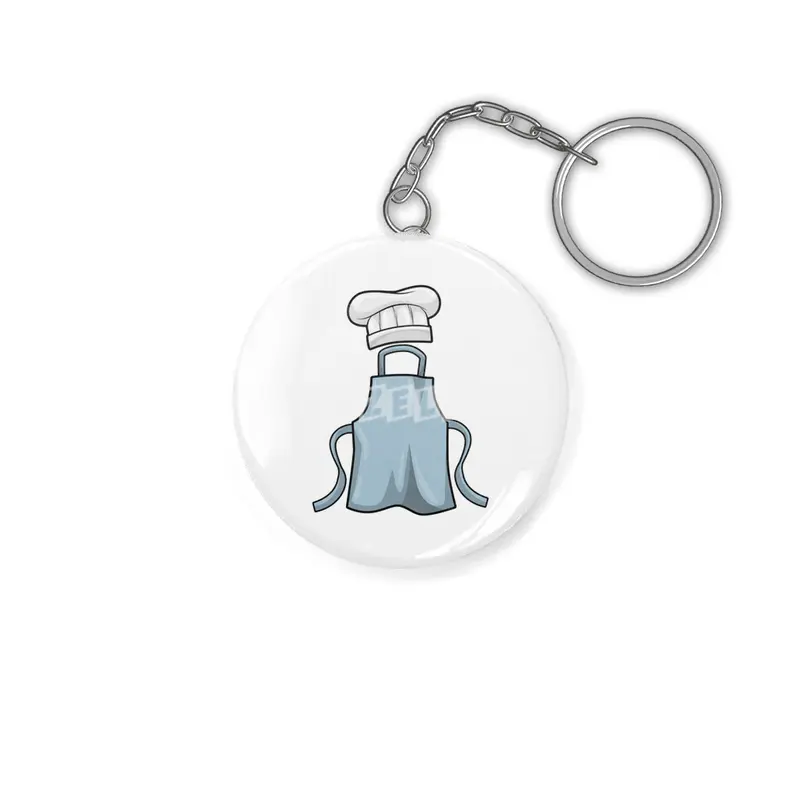 Cooking apron and Cooking hat Anahtarlık