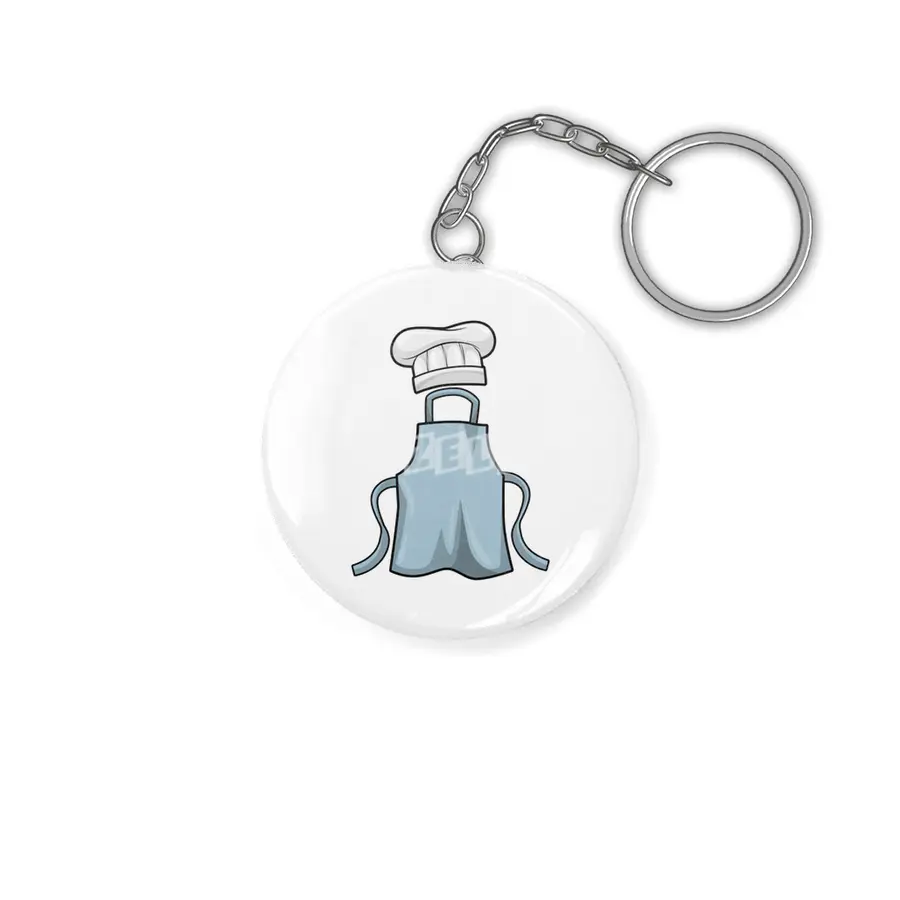 Cooking apron and Cooking hat Anahtarlık