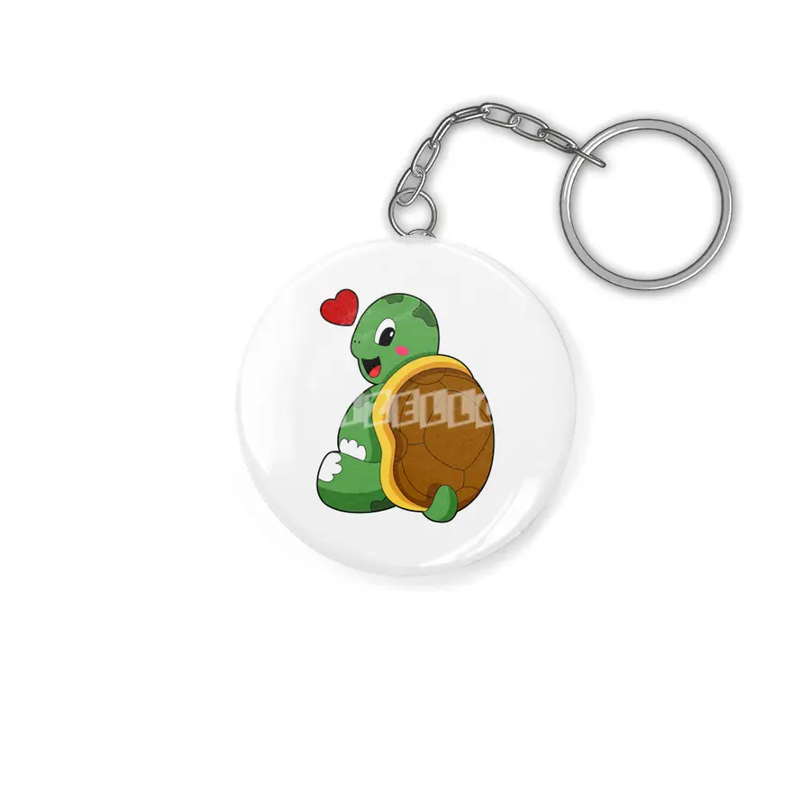 Turtle with Heart Anahtarlık