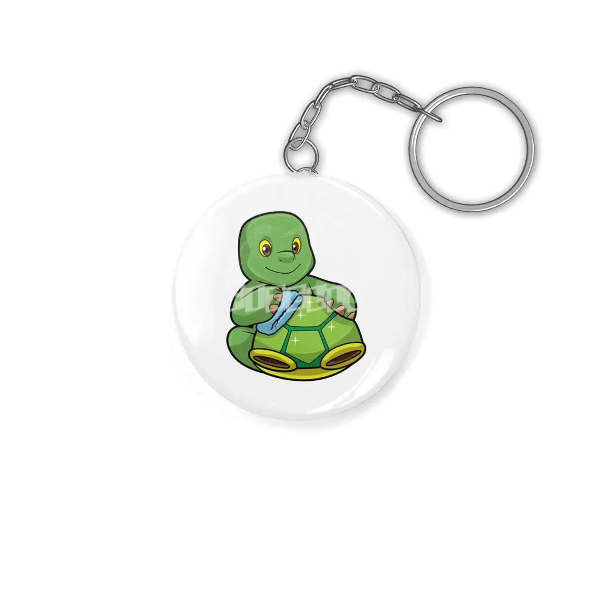 Turtle with Shell & Cleaning rag Anahtarlık