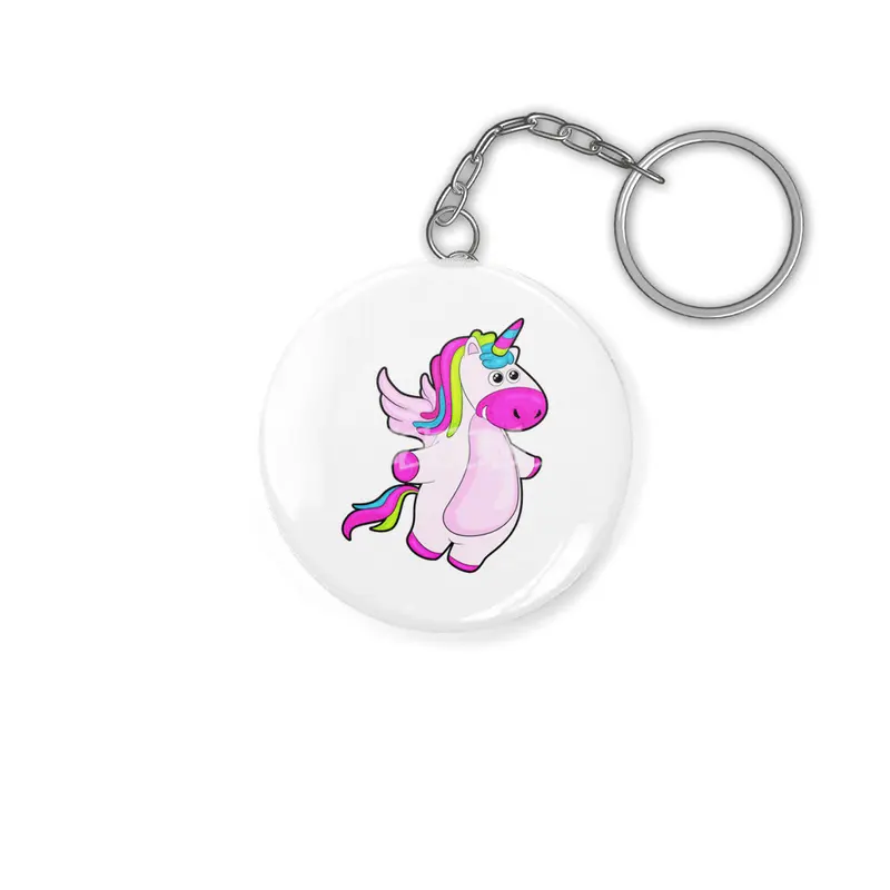 Unicorn at Flying Anahtarlık