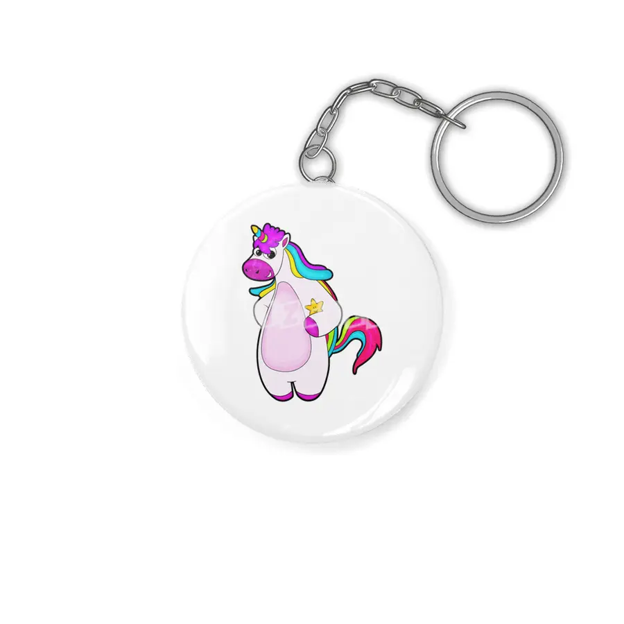 Unicorn with Star Anahtarlık