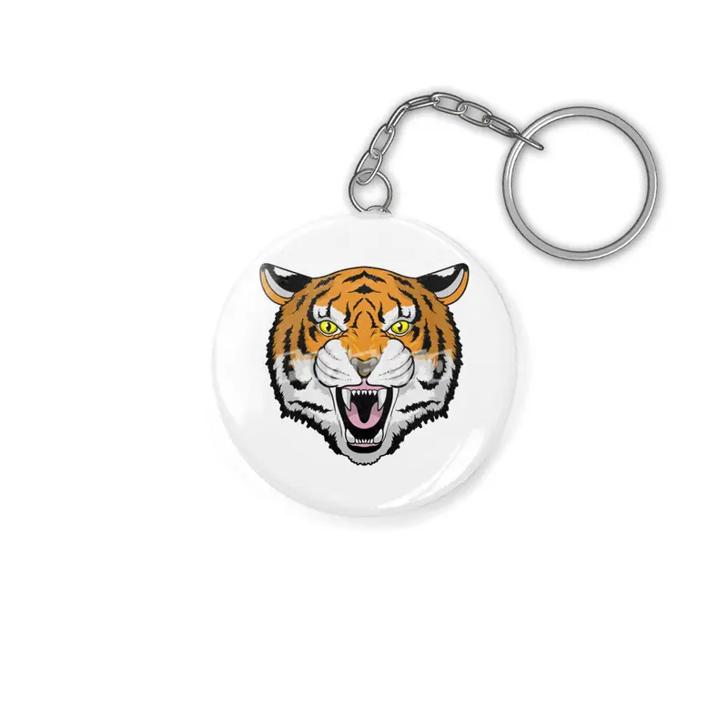 Tiger angry Anahtarlık