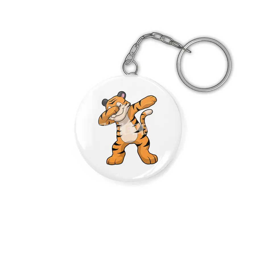 Tiger at Hip Hop Dance Dab Anahtarlık