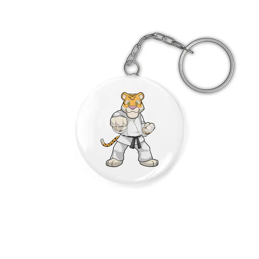 Tiger at Martial arts Karate Anahtarlık