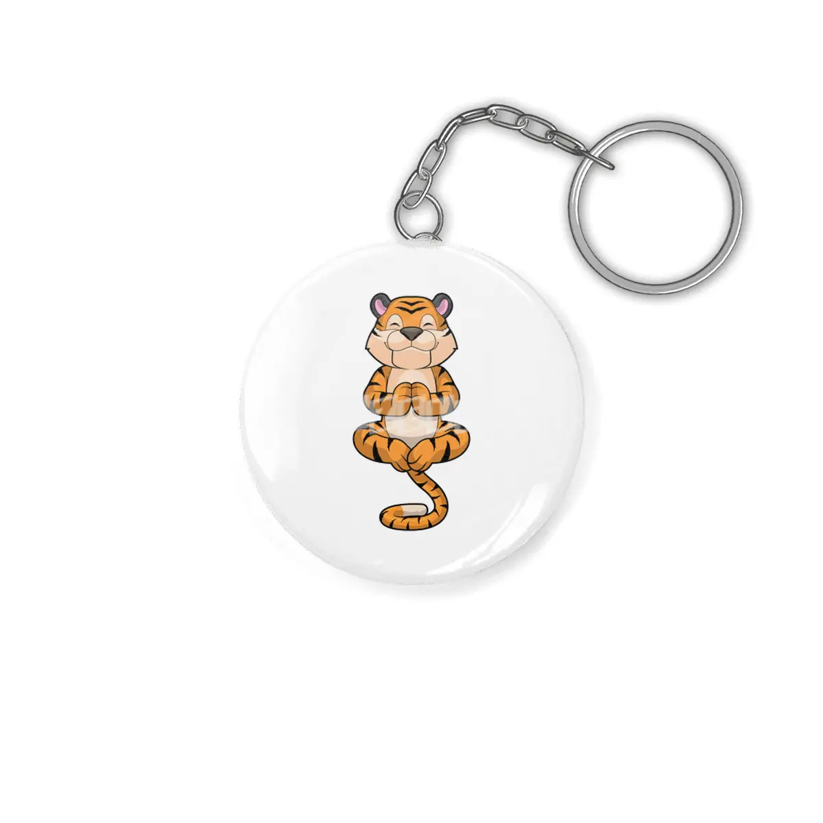 Tiger at Yoga Fitness Anahtarlık