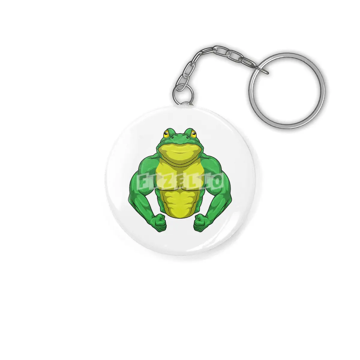 Toad as Bodybuilder with big Muscles Anahtarlık