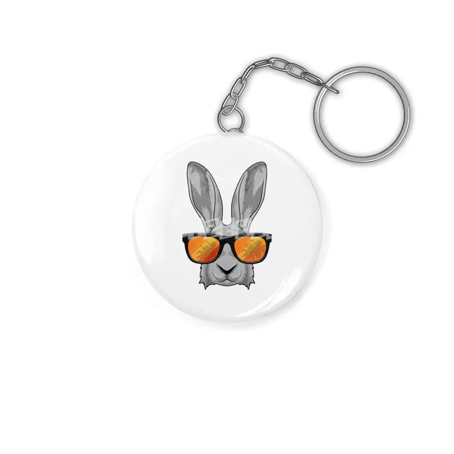 Rabbit with Sunglasses Anahtarlık