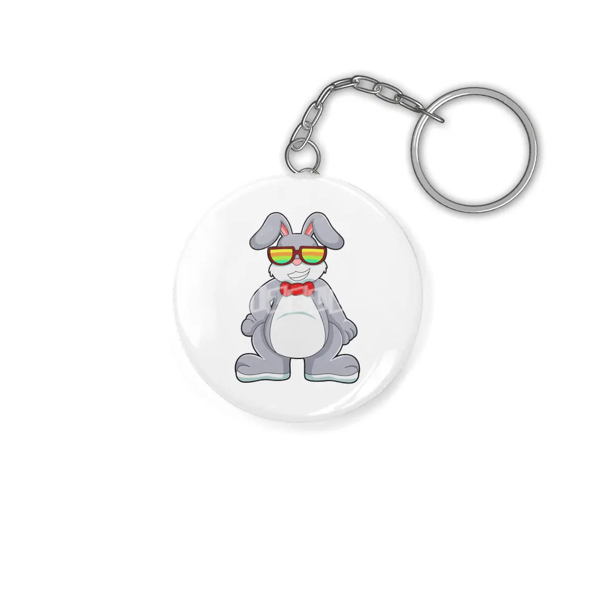Rabbit with Sunglasses & Tie Anahtarlık