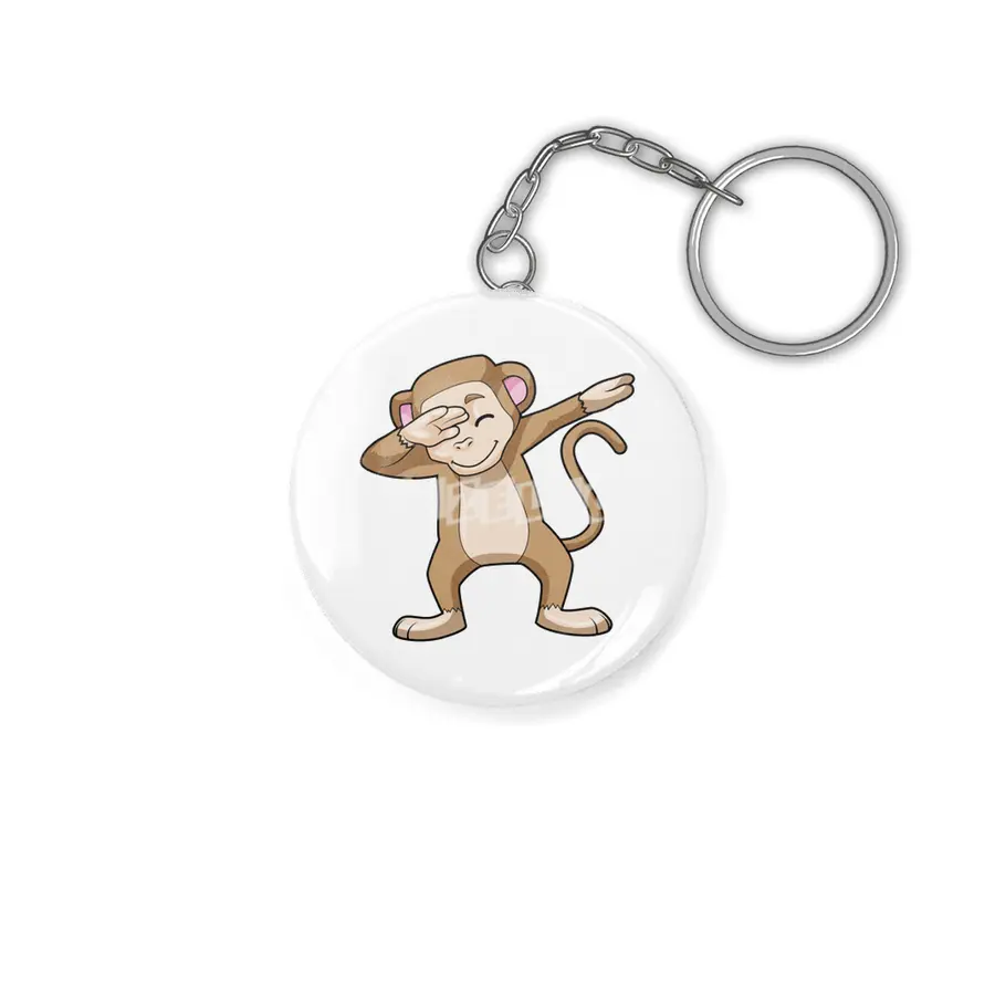 Monkey at Hip Hop Dance Dab Anahtarlık