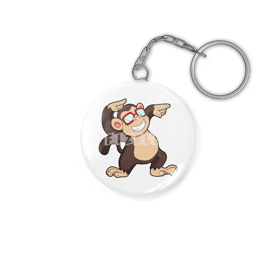 Monkey with Sunglasses Anahtarlık