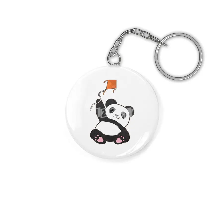Panda with Kite Anahtarlık