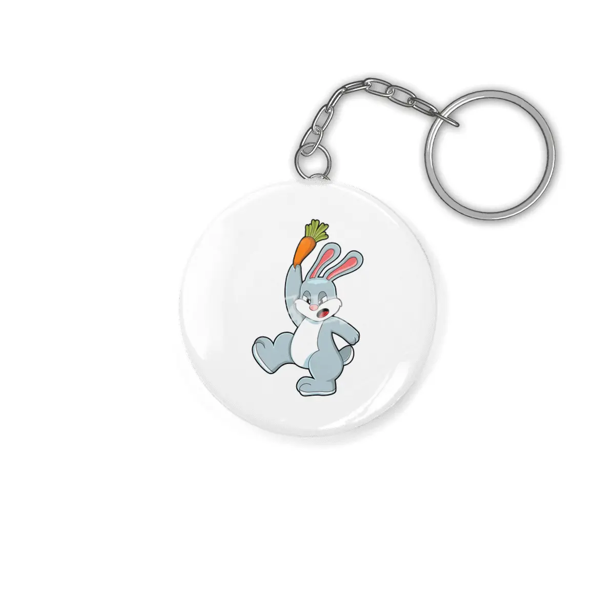 Rabbit with Carrot Anahtarlık