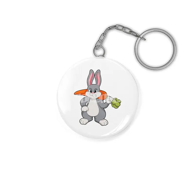Rabbit with Carrot Anahtarlık