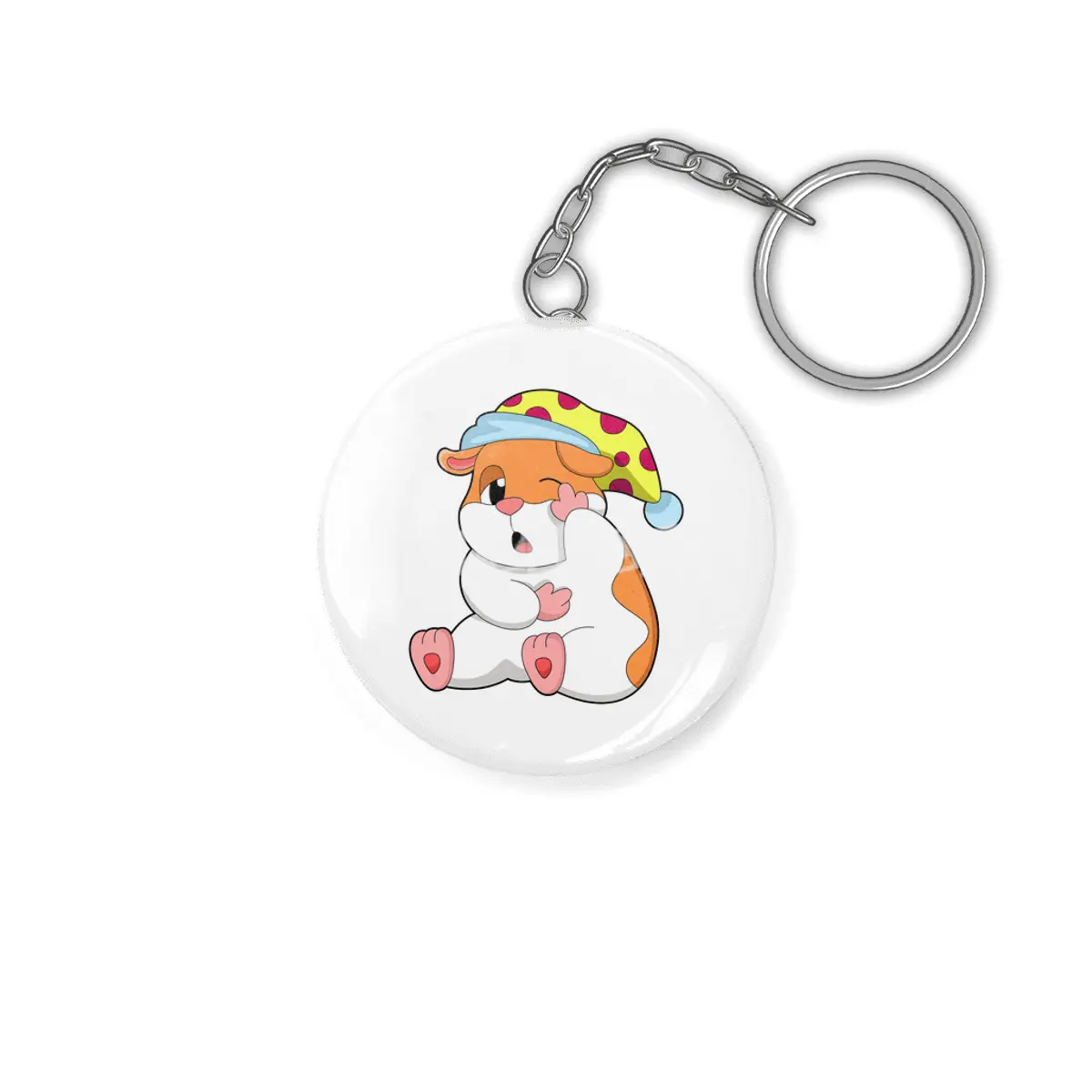 Hamster at Sleeping with Sleepyhead Anahtarlık