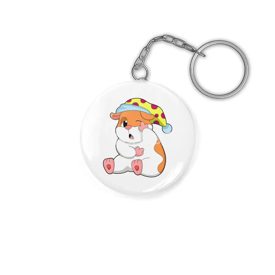 Hamster at Sleeping with Sleepyhead Anahtarlık