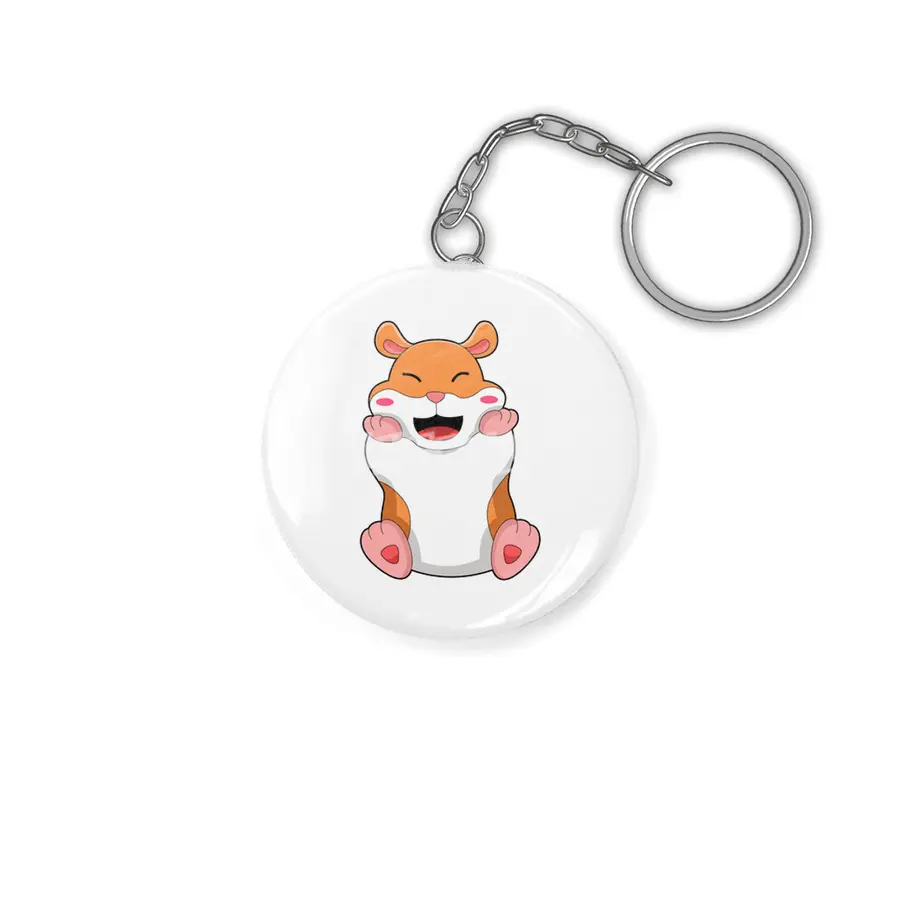 Hamster with red Cheeks Anahtarlık