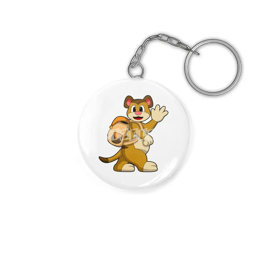 Meerkat with Backpack Anahtarlık