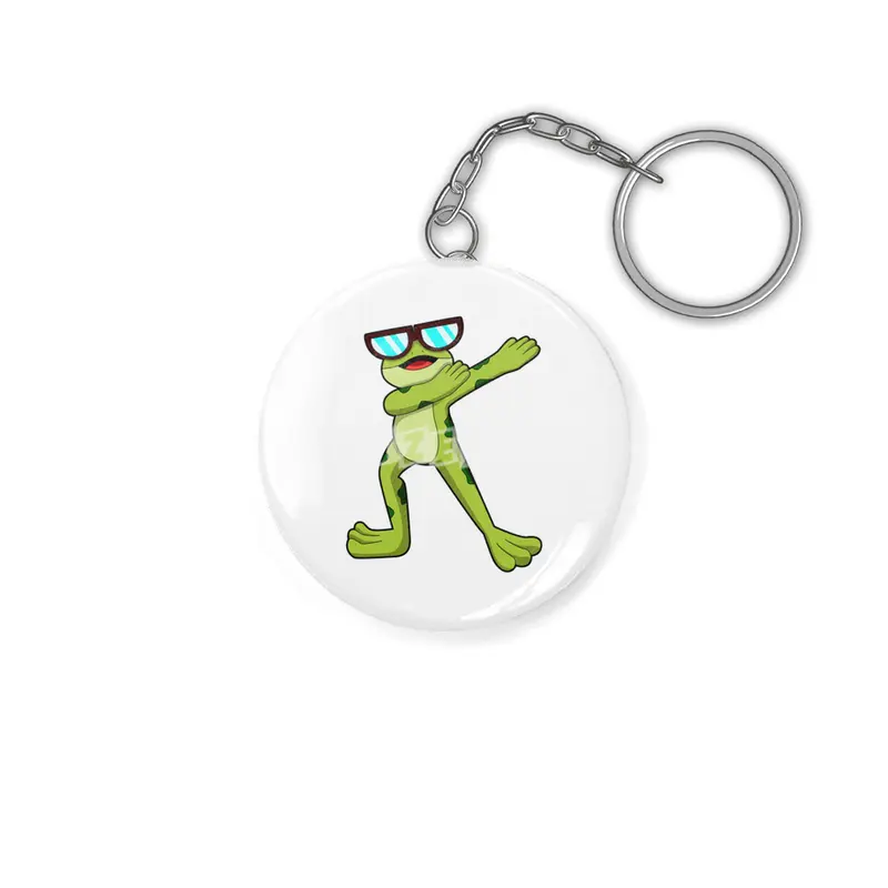 Frog at Hip Hop Dance Anahtarlık