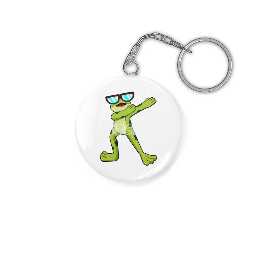 Frog at Hip Hop Dance Anahtarlık