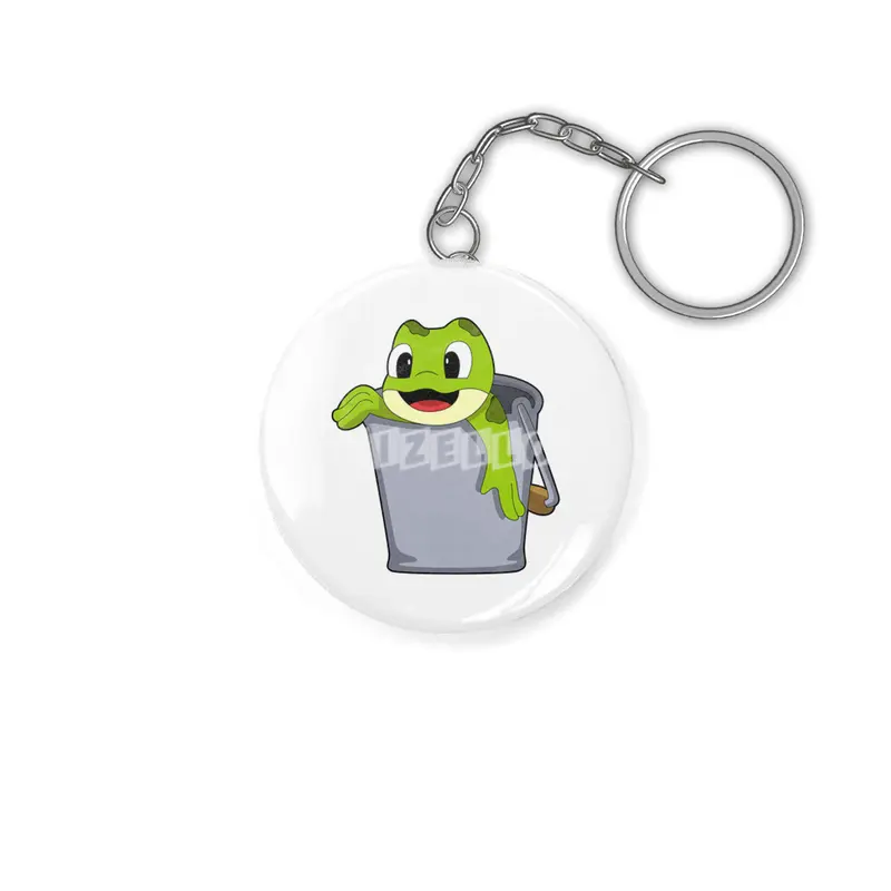 Frog in Bucket Anahtarlık