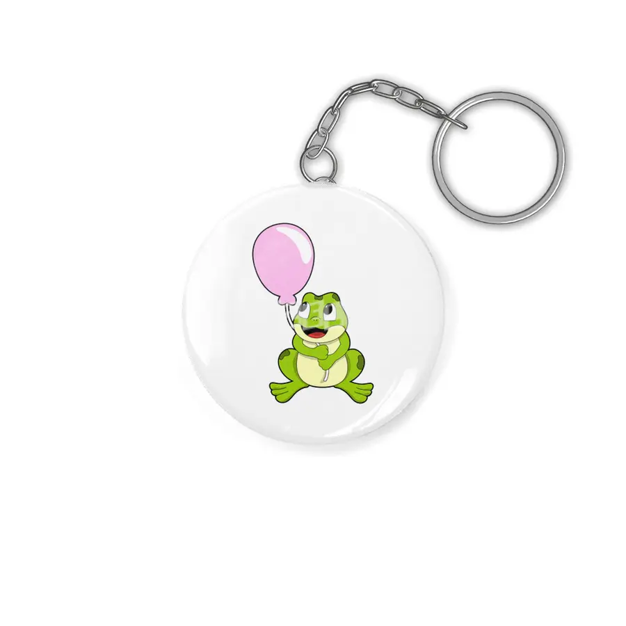 Frog with Balloon Anahtarlık