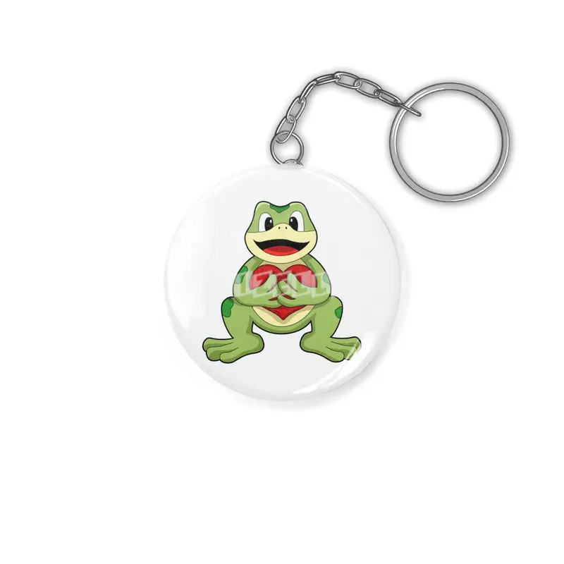 Frog with Heart Anahtarlık