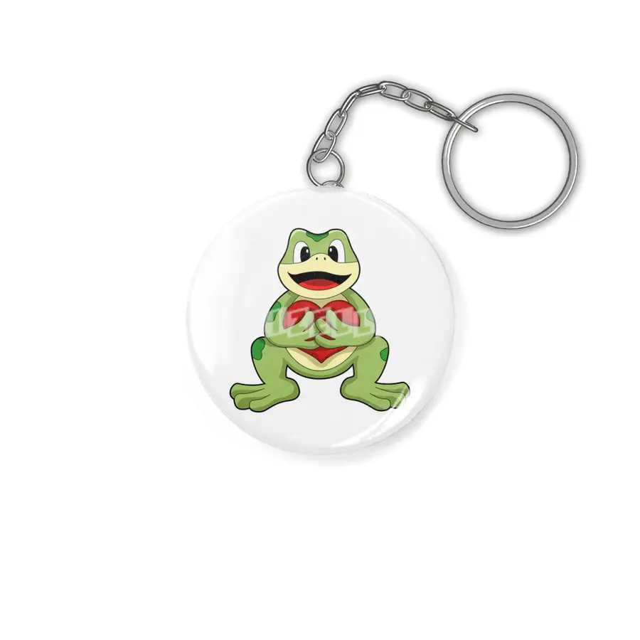 Frog with Heart Anahtarlık