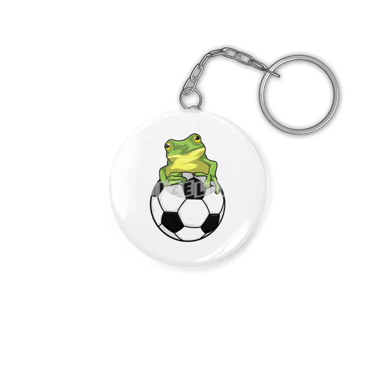 Frog with Soccer ball Anahtarlık