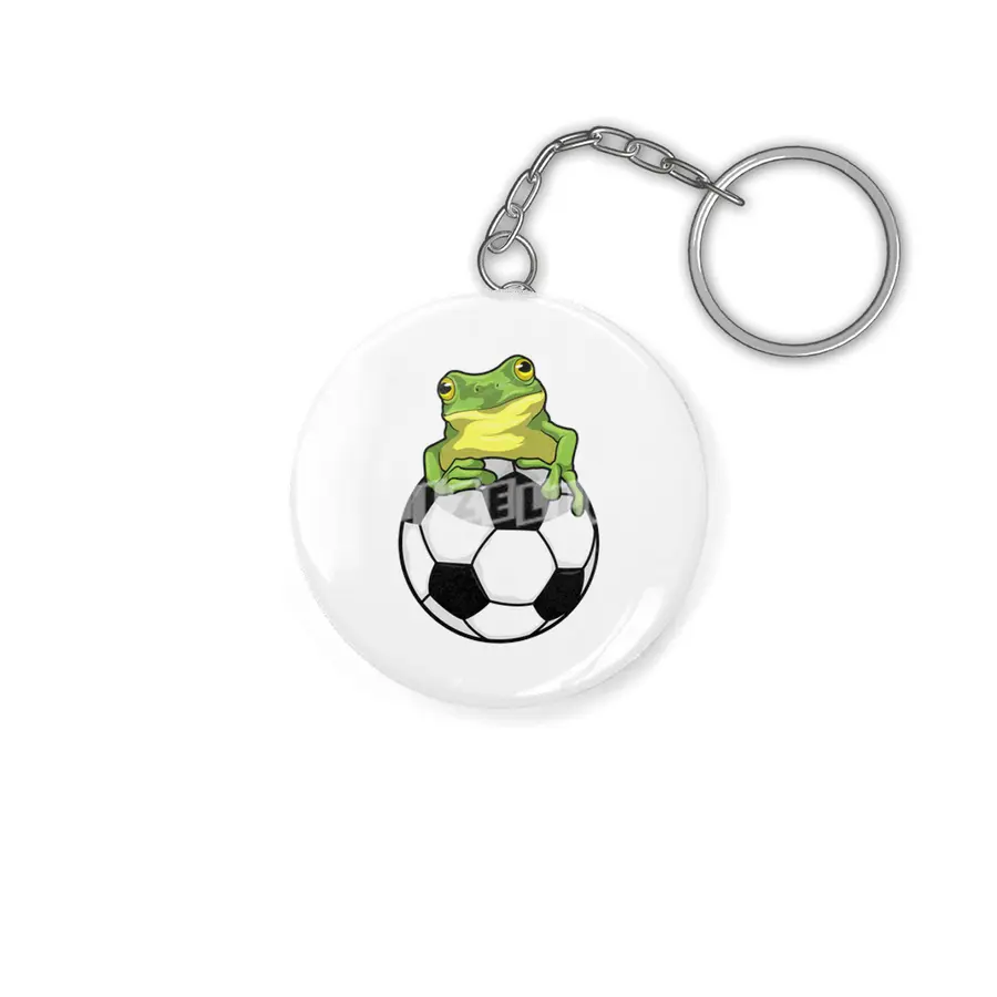 Frog with Soccer ball Anahtarlık