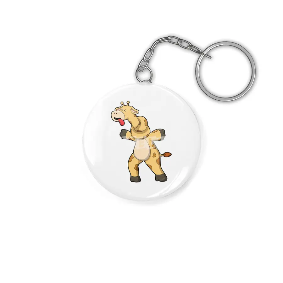 Giraffe with Knot in Neck Anahtarlık
