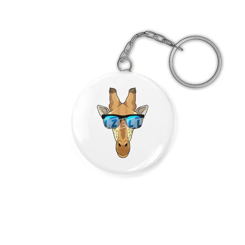 Giraffe with Sunglasses Anahtarlık