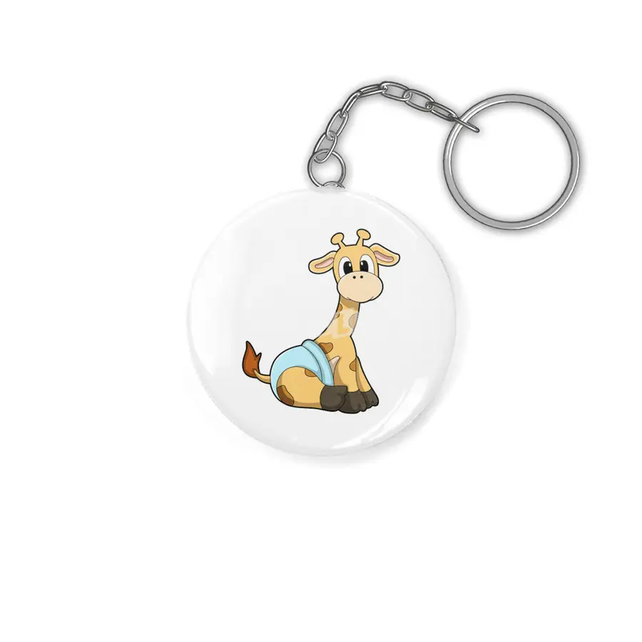 Giraffe with Underpants Anahtarlık