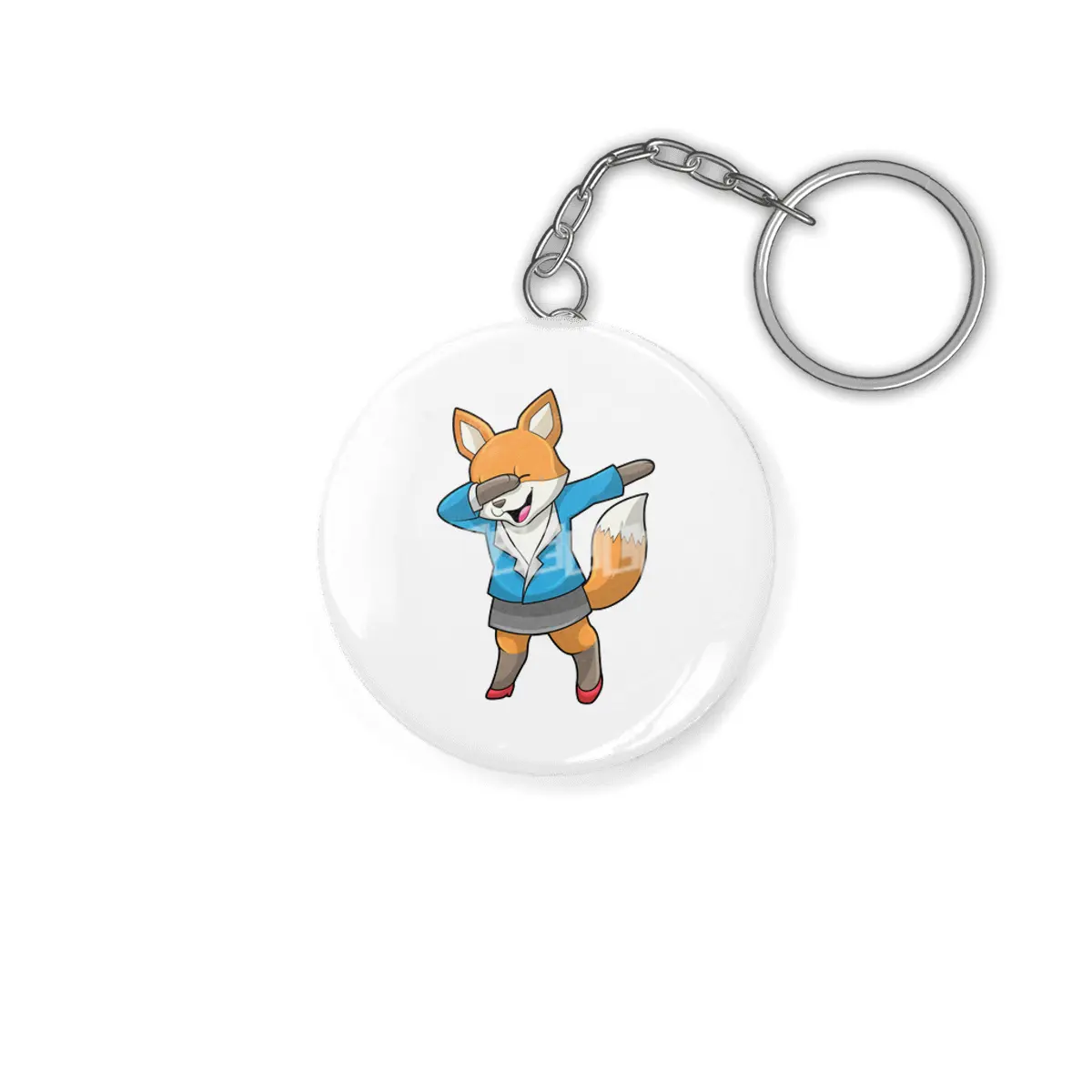Fox as Secretary at Hip Hop Dance Anahtarlık