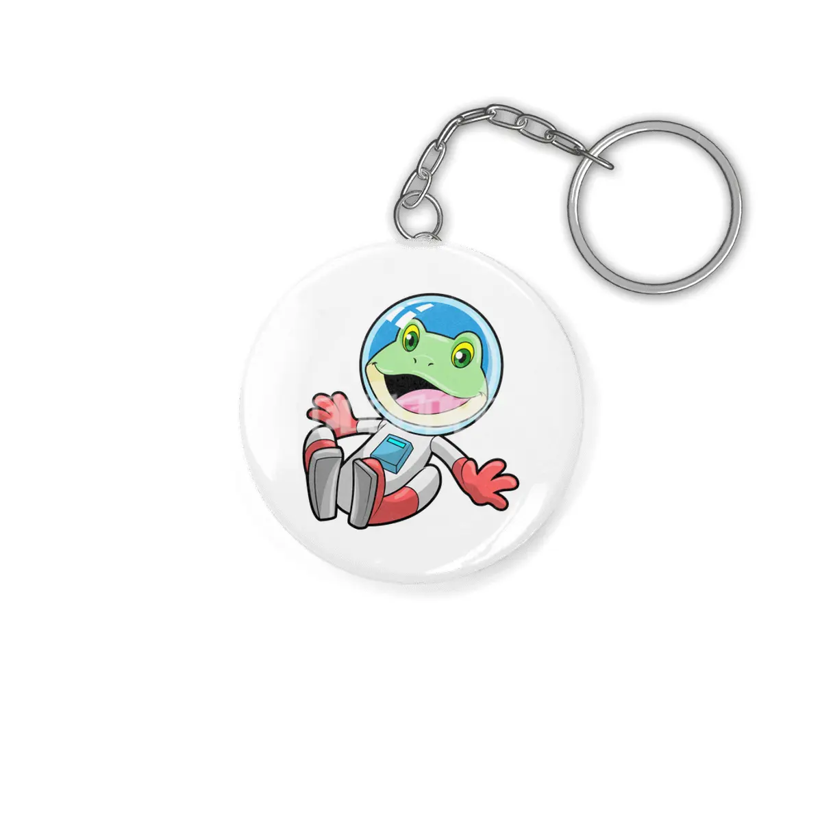 Frog Astronaut Costume Space Anahtarlık