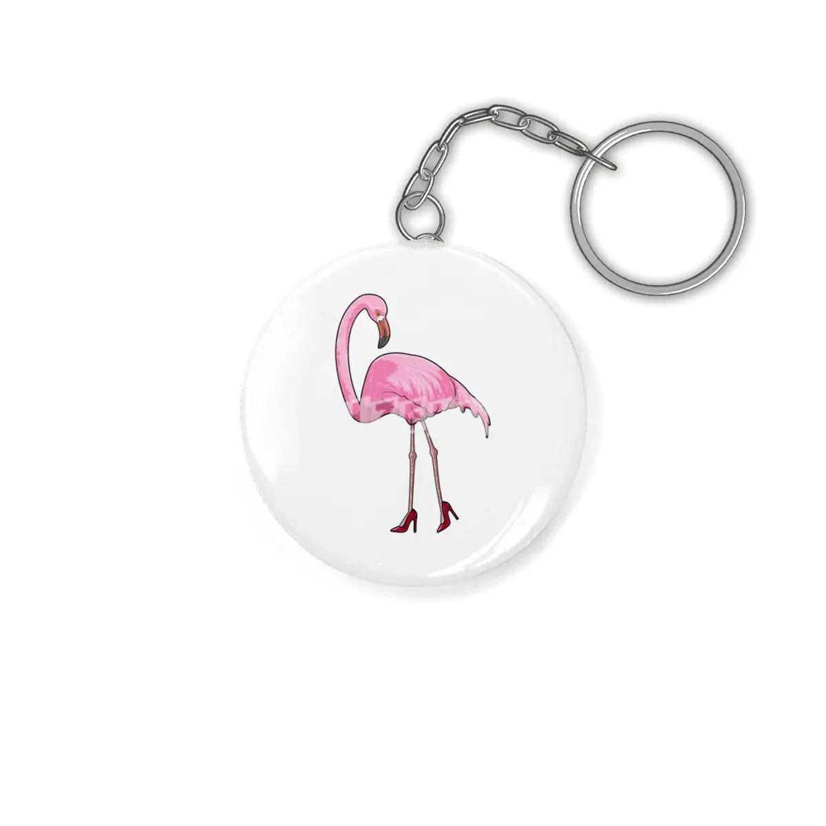 Flamingo with High heels Anahtarlık