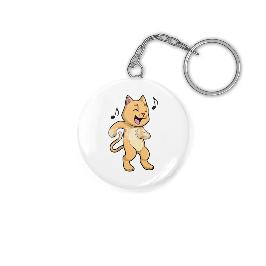 Cat Music Dance Anahtarlık