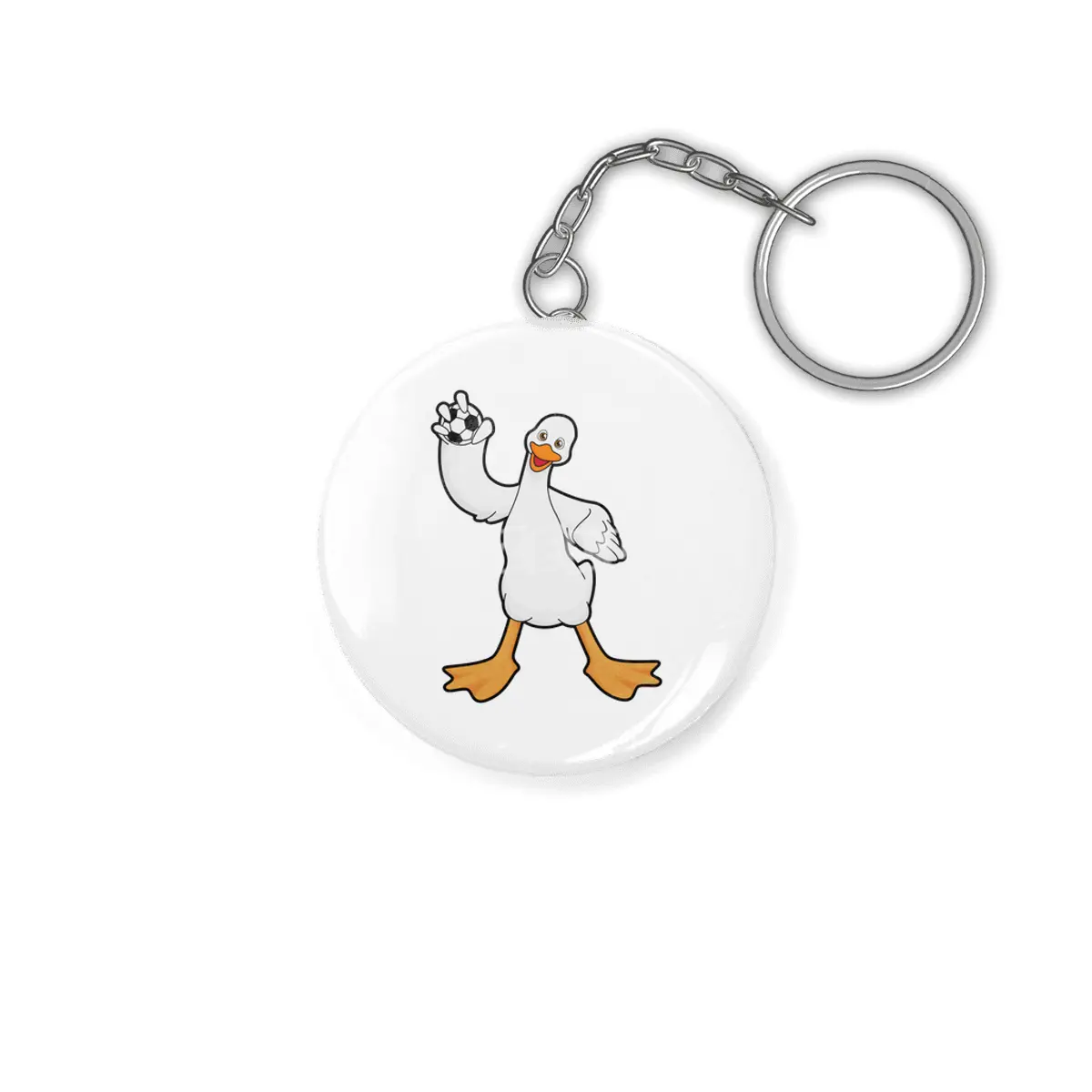 Duck as Handball player with Handball Anahtarlık