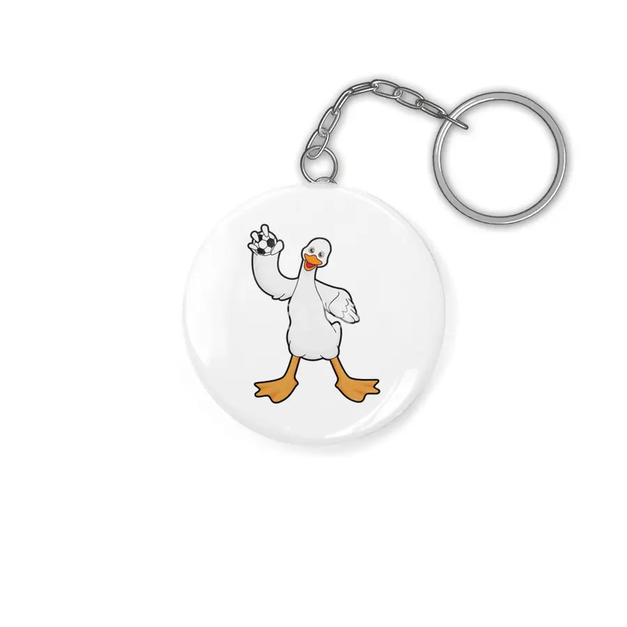 Duck as Handball player with Handball Anahtarlık