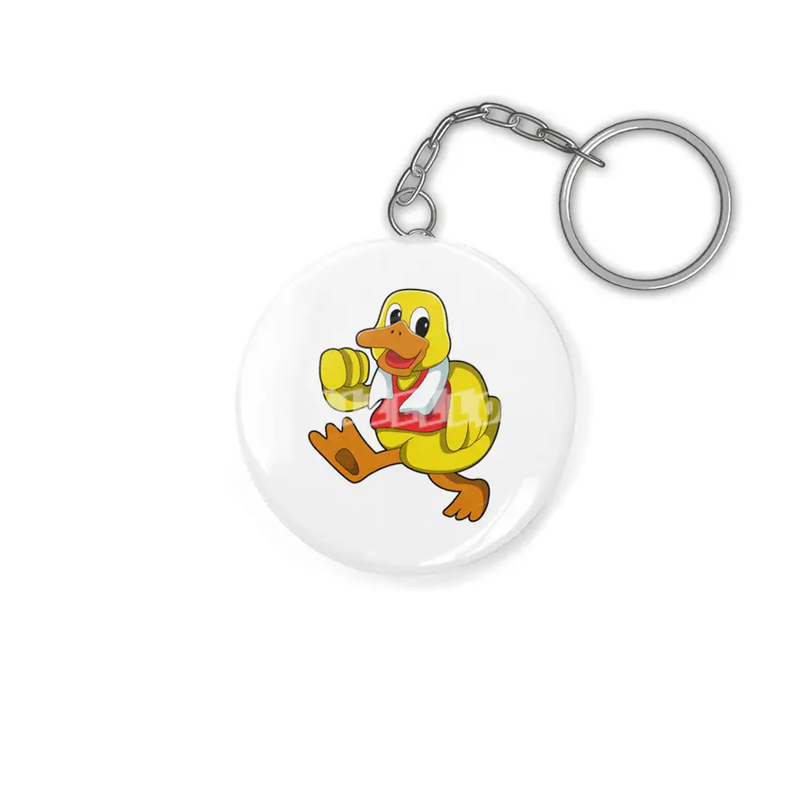 Duck at Running Anahtarlık