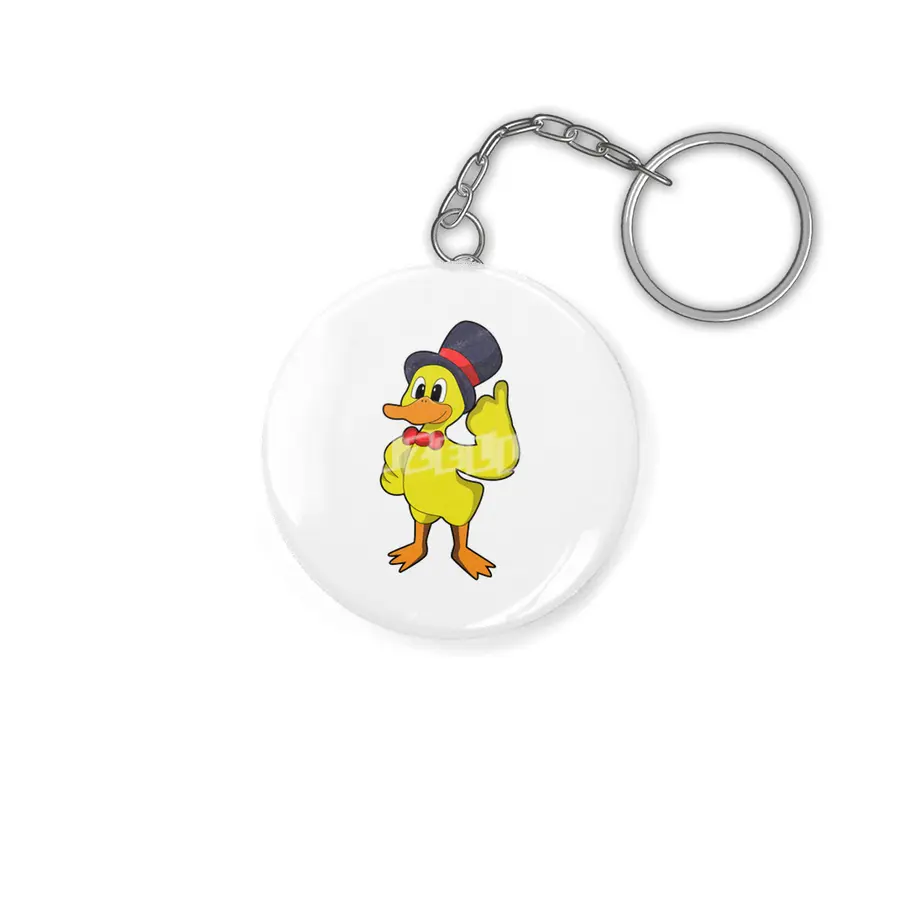 Duck with Hat Anahtarlık