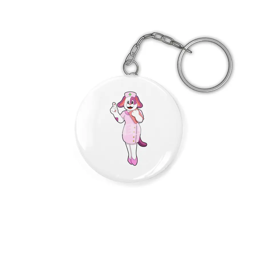 Dog as Nurse Anahtarlık